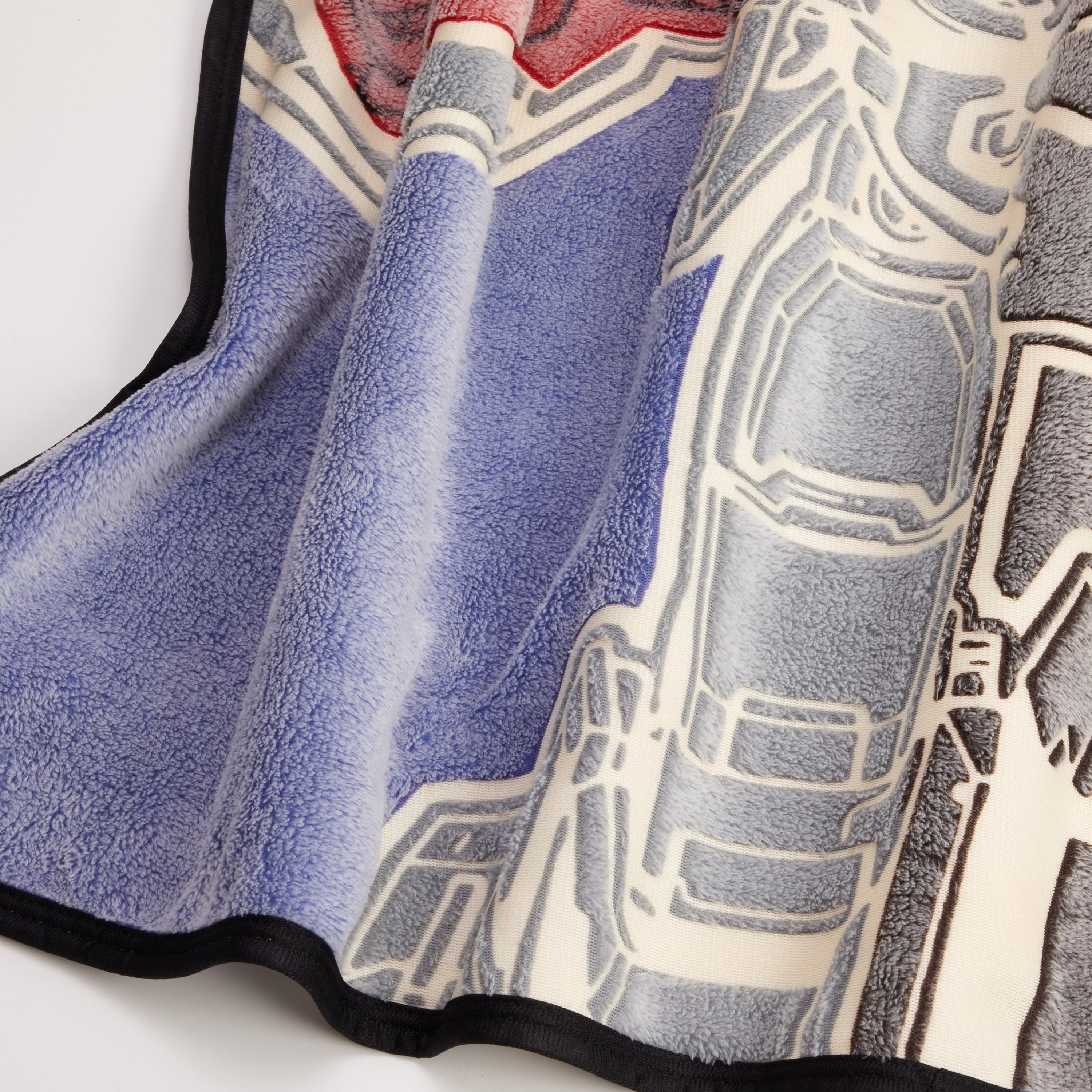 Cozy Fleece Kids Fleece Throw Blanket, 46x60, Glows-In-The-Dark - Super Soft Reversible Sherpa Flannel Blanket Detail