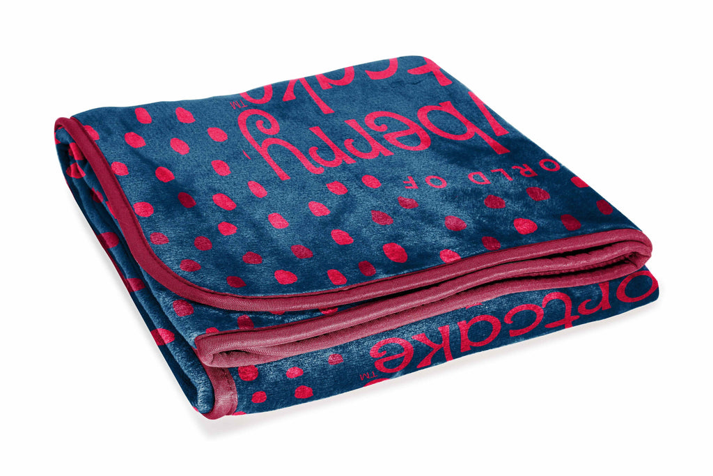 Super Soft Flannel Strawberry Shortcake Berry Meadows 46" x 60" Coral Fleece Throw Blanket, Kids, Polyester, Navy - Cozy Fleece Throw Blanket for Couch & Bed Detail