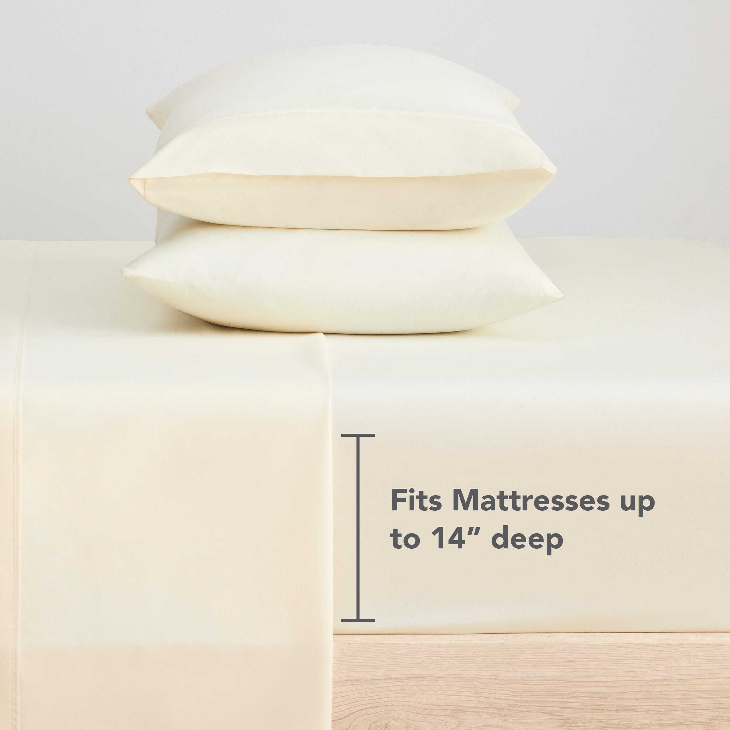 Ultra-Soft Brushed Microfiber Fitted Sheets - Bedding Essentials - Full - (6 Pack) Ivory - Cooling Hotel Quality Bedding Sheets and Pillowcases Detail