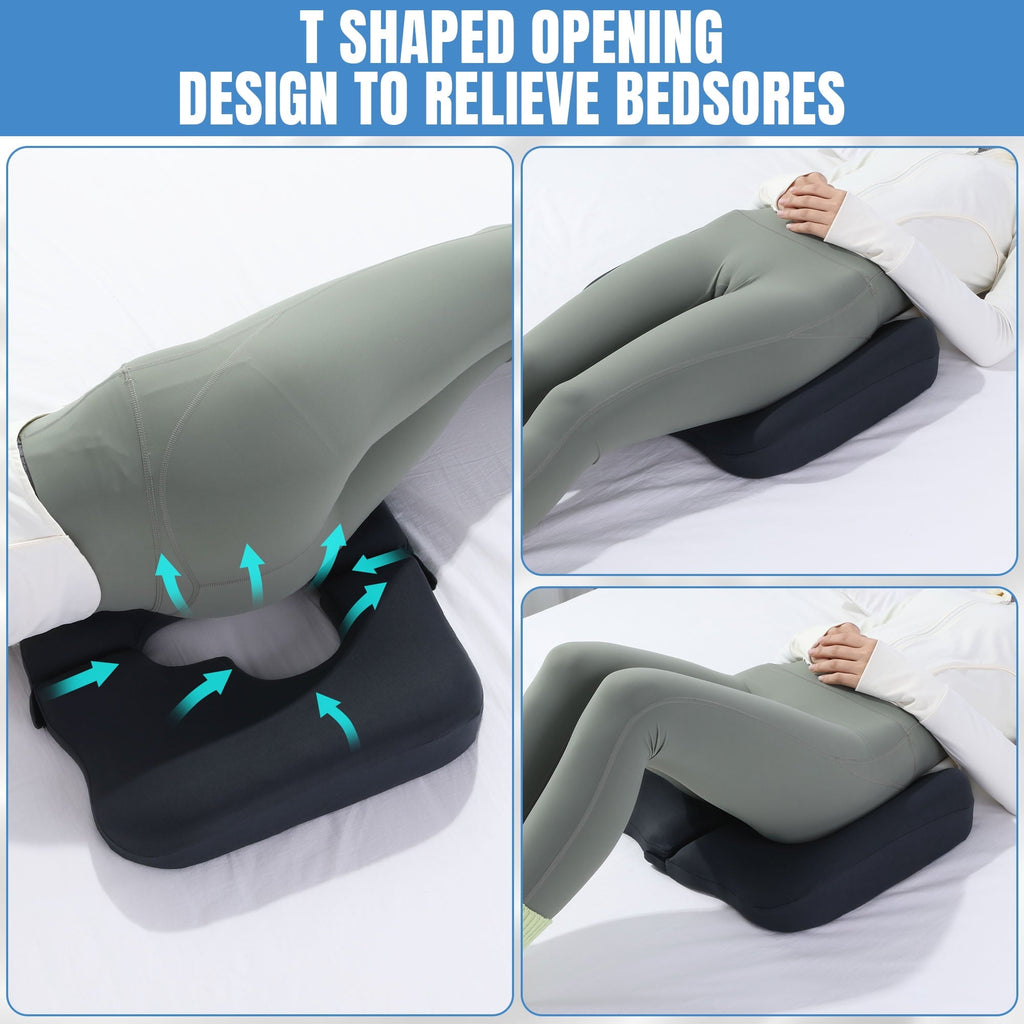 Orthopedic Support Memory Foam Bed Sore Cushions for Butt, Bedsore Pressure Relief Pillow for Sleeping and Sitting,Cushion for Bed Sores... - Hotel Quality Plush Sleeping Pillows Detail