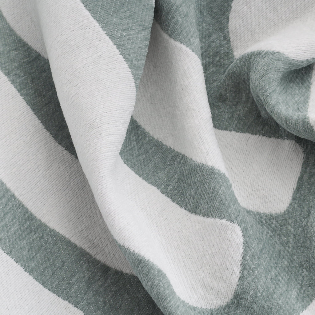 Cozy Fleece Chenille Jacquard Soft Throw Blanket, Soft Sea - Luxury Knitted Decorative Throw Blanket with Fringes Detail