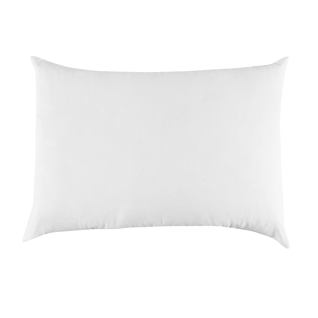 Ergonomic Memory Foam Cotton Fresh Bed Pillow, S/Q, White- 2 Pack Antimicrobial Allergy Defense Fabric - Hotel Quality Plush Sleeping Pillows Detail