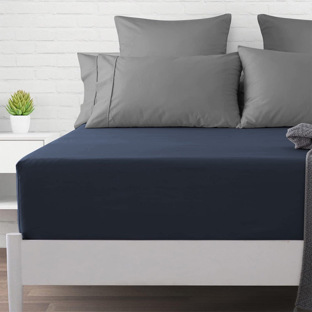 Cooling Sateen Bed Sheet, Queen Size - Deep Pocket Soft Wrinkle and Fade Resistant - Luxury Bed Sheet Set with Deep Pockets Detail
