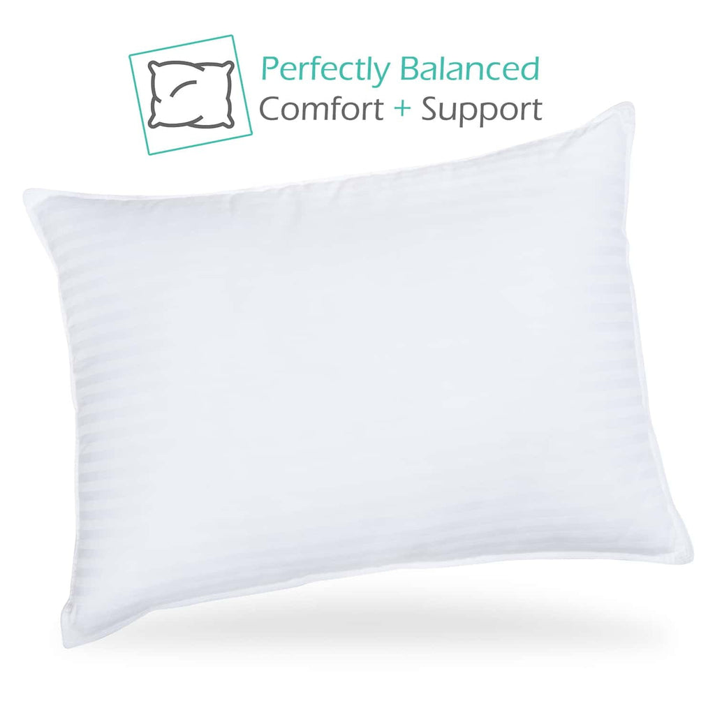 Orthopedic Support Down Alternative Pillow, Stanard/Queen Pillows for Bed, Soft Supportive Hotel Quality Pillows - Orthopedic Shredded Foam Bed Pillow Set Detail