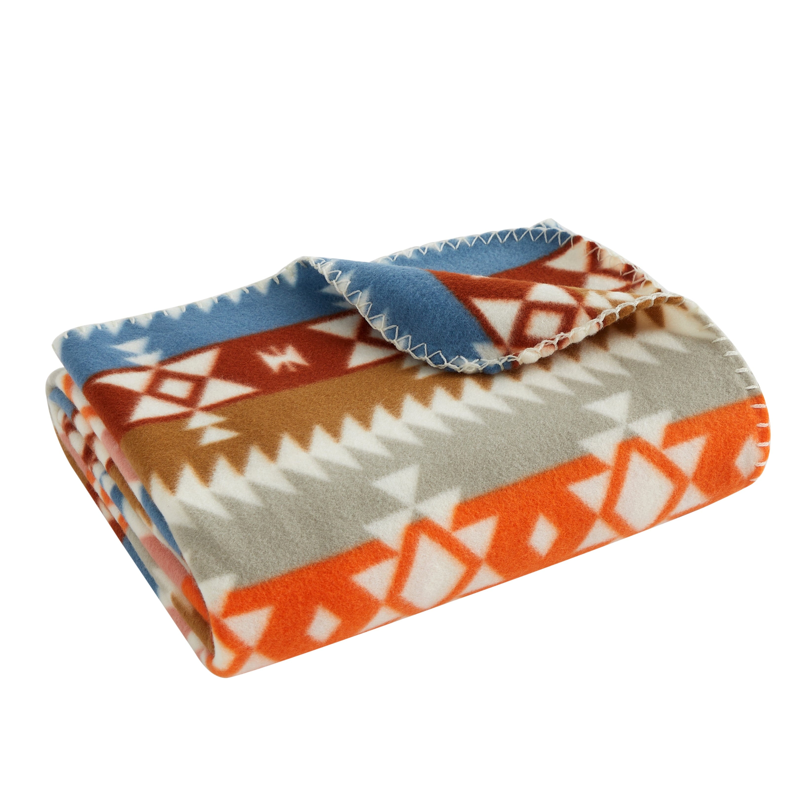 Decorative Knitted Stripe Fleece Throw - Cozy Fleece Throw Blanket for Couch & Bed Detail