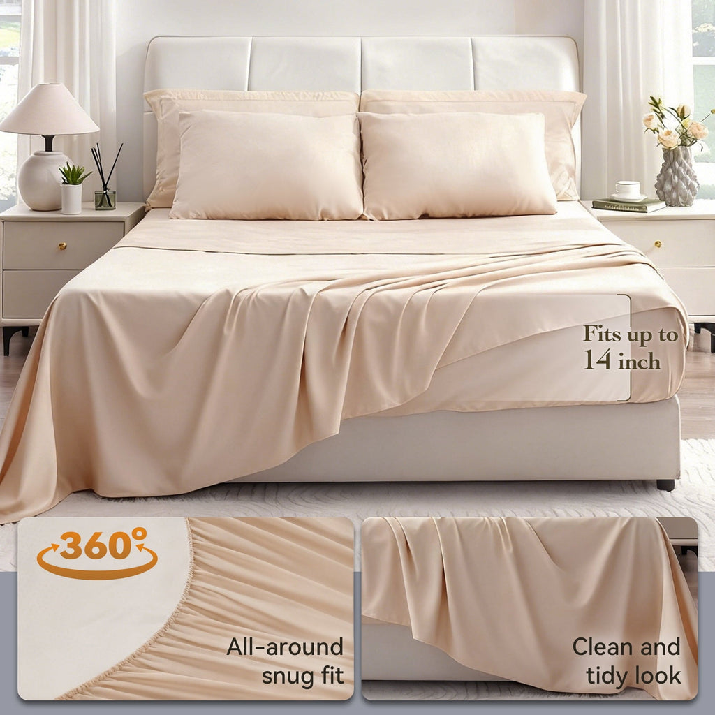 All-Season Twin Comforter Set 5 Pieces,Bed in a Bag, Bedding Set with Comforter,Fitted Sheet,Flat Sheet,Pillowcase, All Season - All-Season Down Alternative Comforter Insert Detail