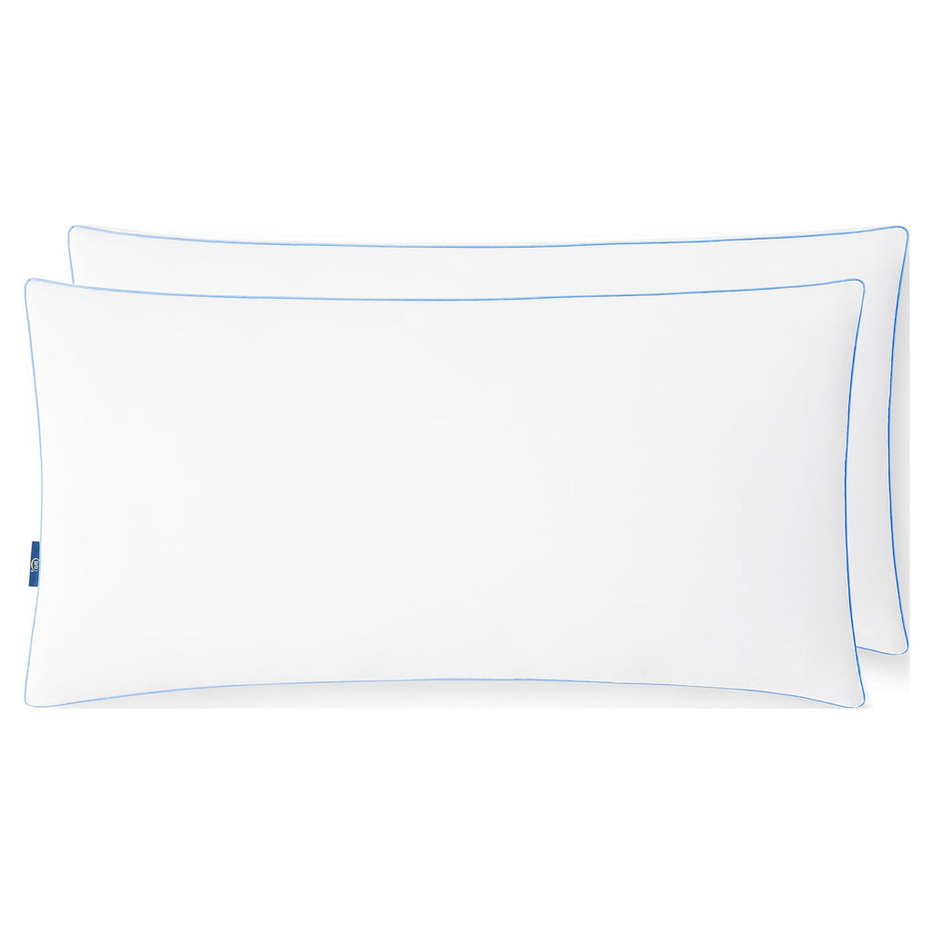 Decorative Plump pedic Extra Firm Bed Pillow, King, 2 Pack, Hypoallergenic - Orthopedic Shredded Foam Bed Pillow Set Detail