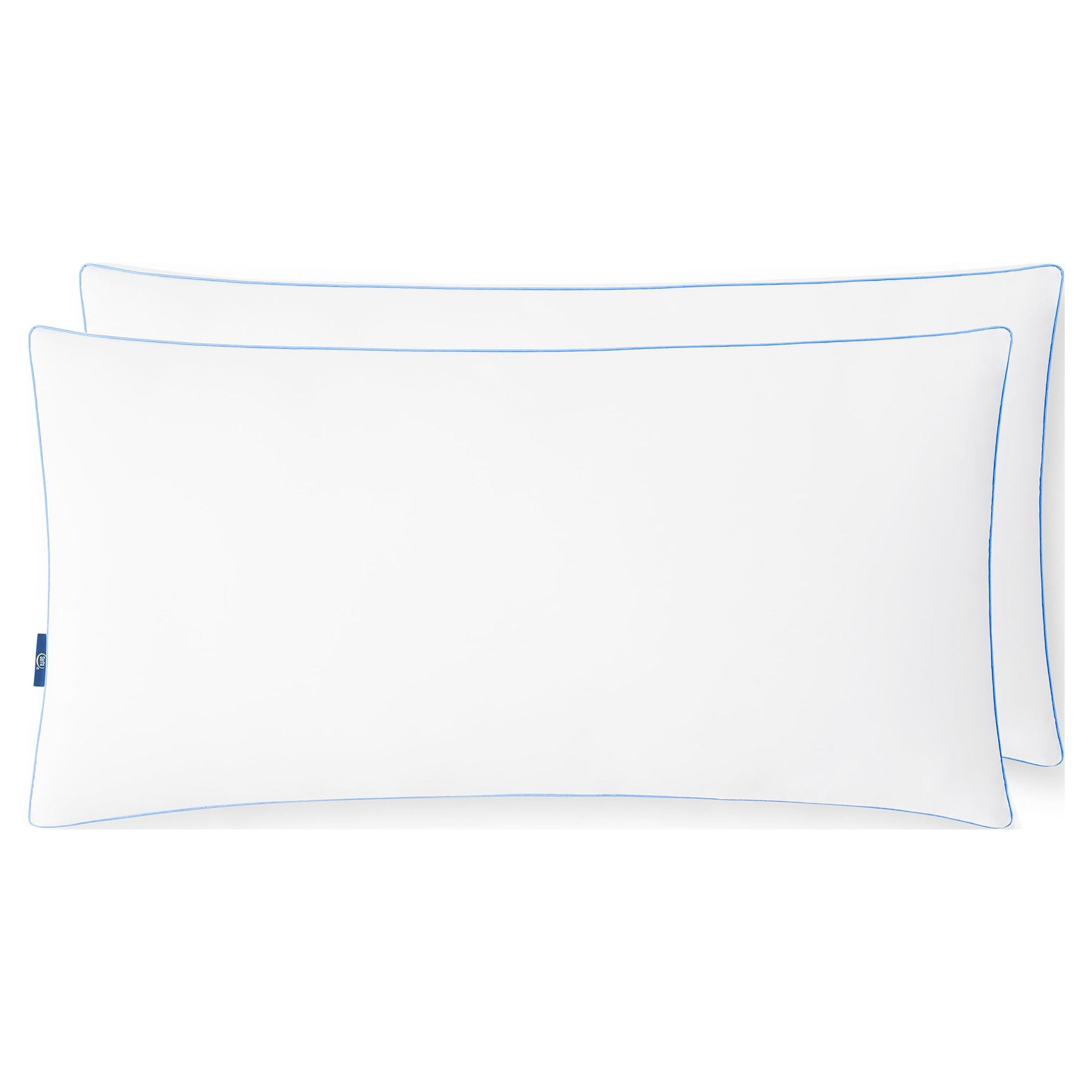 Decorative Plump pedic Extra Firm Bed Pillow, King, 2 Pack, Hypoallergenic - Orthopedic Shredded Foam Bed Pillow Set Detail
