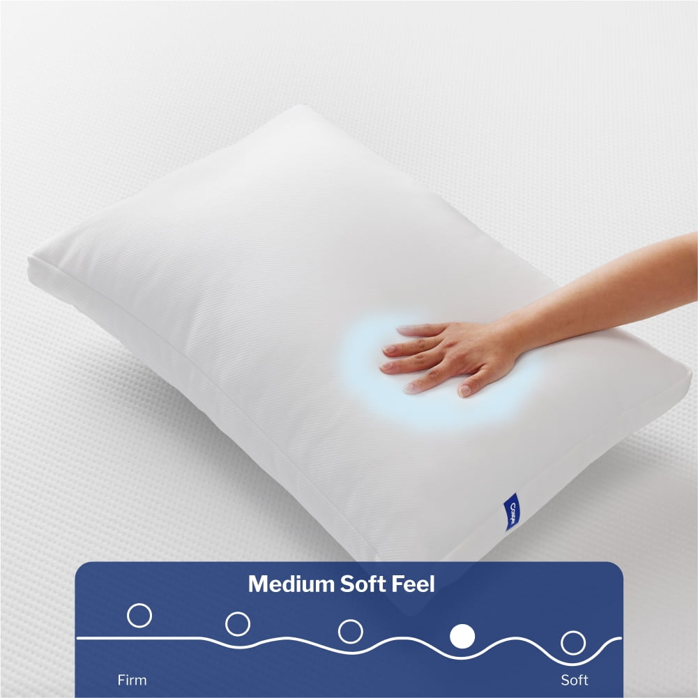 Fluffy Shredded Sleep Essential Cooling Pillow, Standard - Orthopedic Shredded Foam Bed Pillow Set Detail