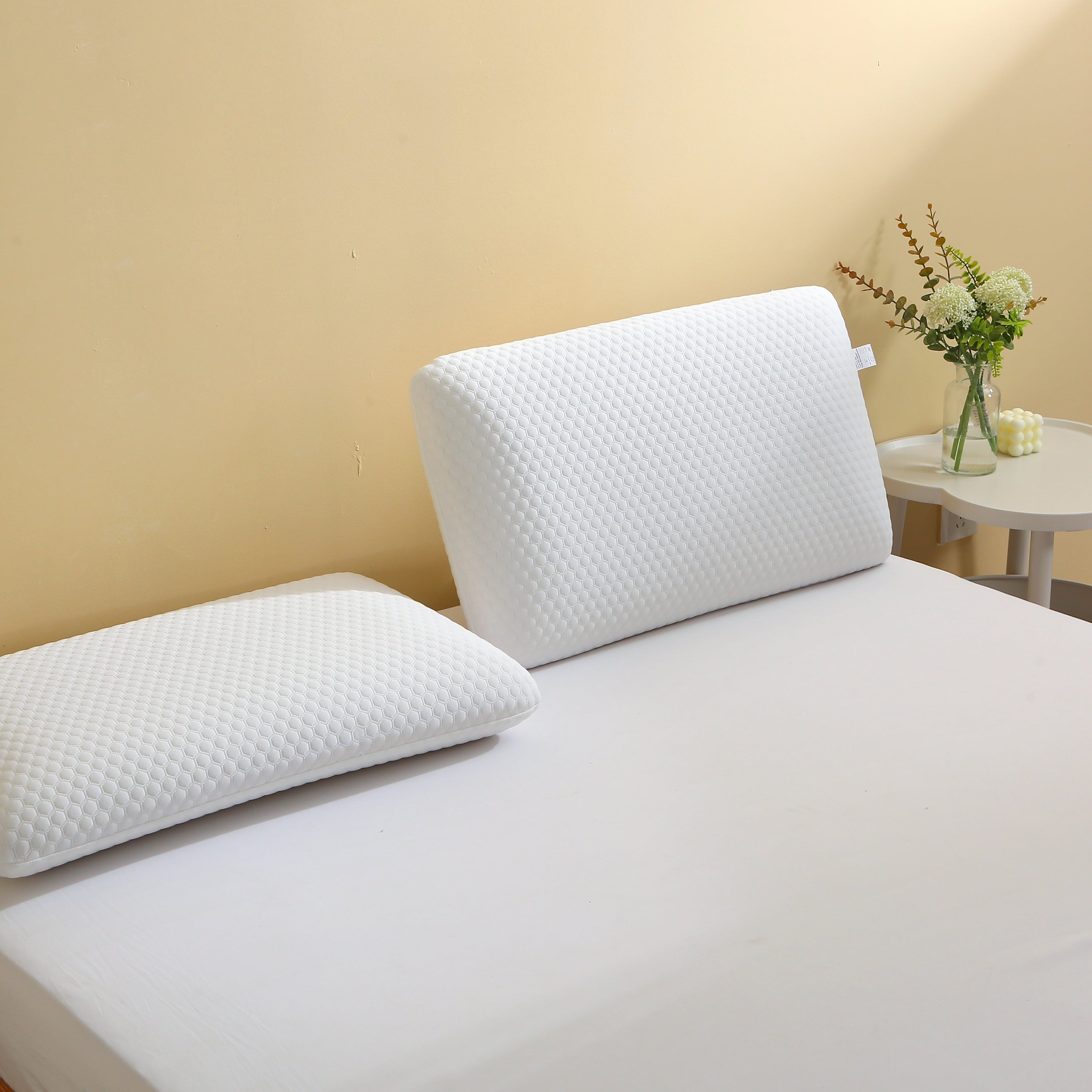 Ergonomic Memory Foam Memory Foam Bed Pillows, Pillow for Side and Back Sleeper, Pillow for Neck Pain Relief, Washable Removable Cover, Sof... - Ergonomic Memory Foam Pillow for Neck Pain Support Detail