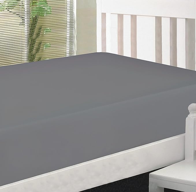 Wrinkle-Resistant Microfiber 2 Twin Fitted Bottom Bed Sheets (2-Pack) 1800 Ultra Soft and Comfy - 39" x 75" Great for Kids Room, Guest ... - Luxury Bed Sheet Set with Deep Pockets Detail