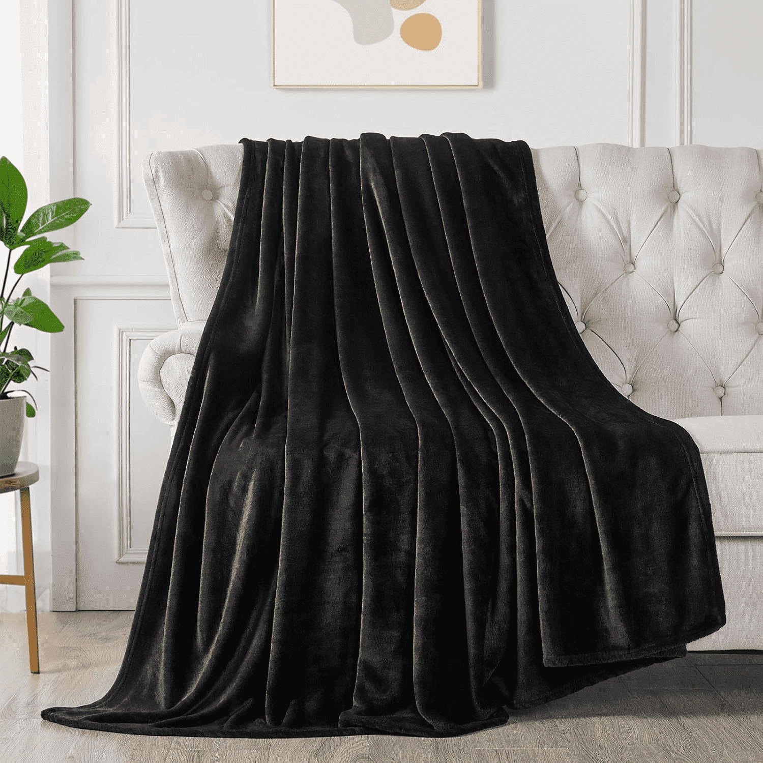 Lightweight Warm Throw Size Blanket, Luxury Plush Cozy Fuzzy Fleece Blanket, Super Soft Warm Big Lightweight Throw Blanket All Seasons... - Luxury Knitted Decorative Throw Blanket with Fringes - Default Title